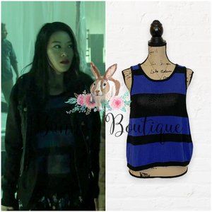 Kira Yukimura's MinkPink Sleeveless Crochet Top Teen Wolf